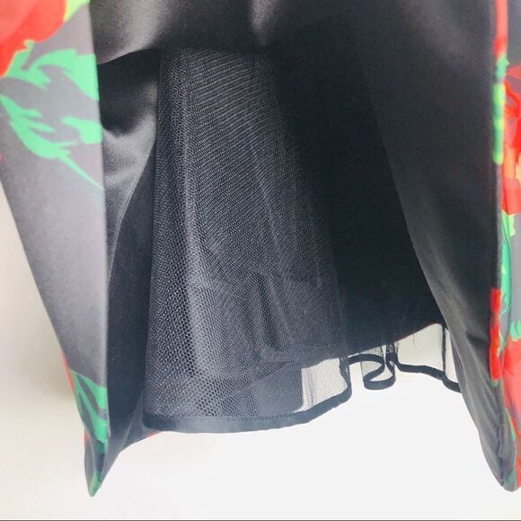 Sherri Hill 2 Piece Rose Print Dress Style 50603 0 Party Pageant Dance Floral - Picture 8 of 11